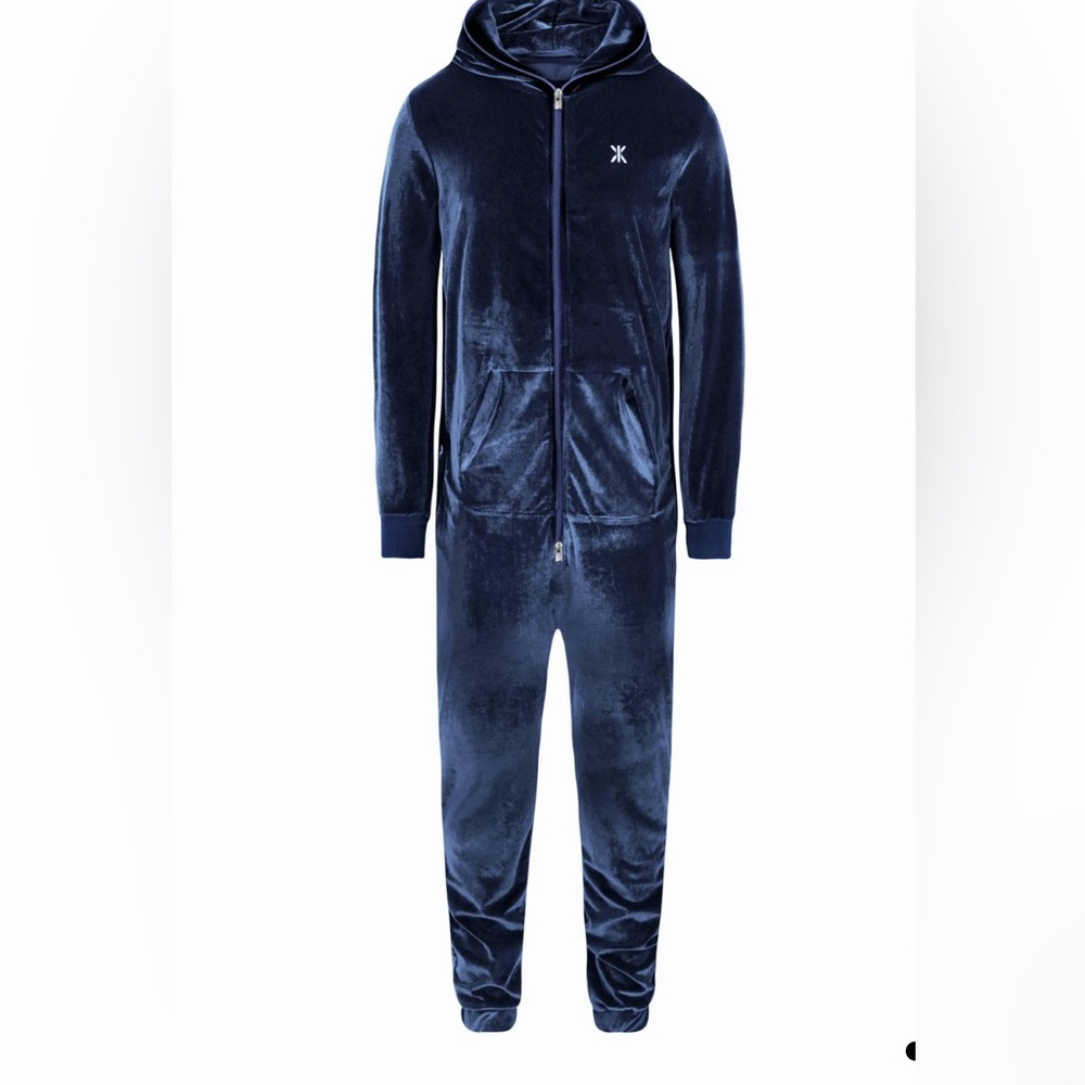 Legacy Unisex Velvet Blue Jumpsuit